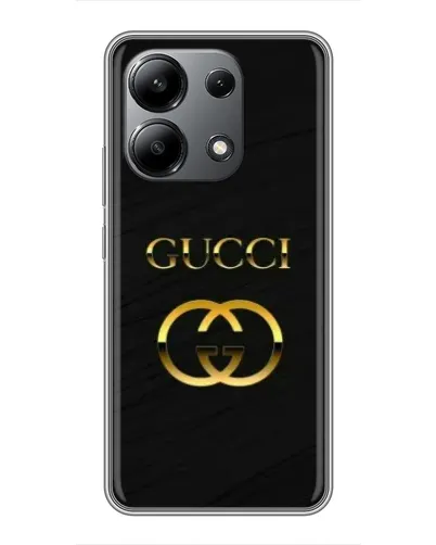 Чохол для Xiaomi Redmi Note 13 (4G) з картинкою «Золотий логотип Gucci»