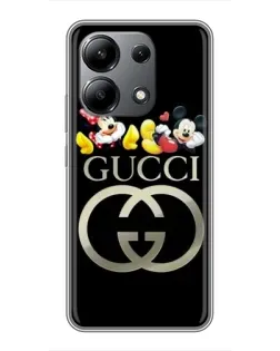 Чохол для Xiaomi Redmi Note 13 (4G) з картинкою «Gucci — герої Disney»