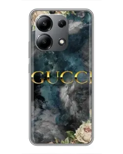 Чохол для Xiaomi Redmi Note 13 (4G) з картинкою «Абстрактні квіти Gucci»