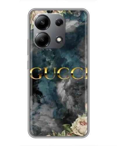 Чохол для Xiaomi Redmi Note 13 (4G) з картинкою «Абстрактні квіти Gucci»