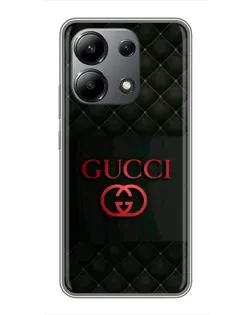 Чохол для Xiaomi Redmi Note 13 (4G) з картинкою «Gucci — стьобаний чорний»