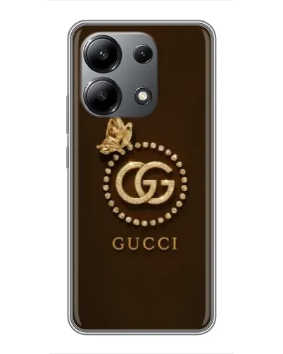 Чохол для Xiaomi Redmi Note 13 (4G) з картинкою «Gucci — золотий метелик»