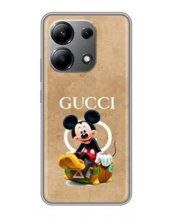 Чохол для Xiaomi Redmi Note 13 (4G) з картинкою «Міккі Маус Gucci — крафт»