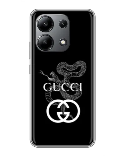 Чохол для Xiaomi Redmi Note 13 (4G) з картинкою «Gucci — срібна змія»