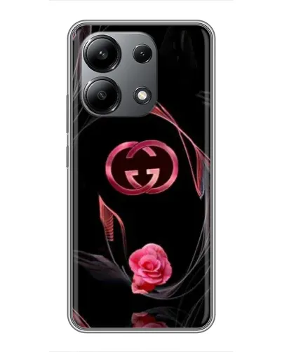 Чохол для Xiaomi Redmi Note 13 (4G) з картинкою «Gucci — неонова троянда»