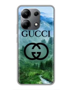 Чохол для Xiaomi Redmi Note 13 (4G) з картинкою «Gucci — гірський пейзаж»