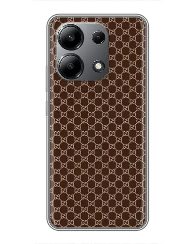 Чехол для Xiaomi Redmi Note 13 (4G) с картинкой «Gucci — шоколадная сетка» Чехол для Xiaomi Redmi Note 13 (4G) с картинкой «Gucci — шоколадная сетка»