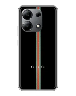 Чохол для Xiaomi Redmi Note 13 (4G) з картинкою «Gucci — строга лінія»