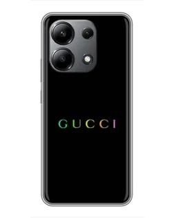 Чохол для Xiaomi Redmi Note 13 (4G) з картинкою «Gucci — неоновий мінімалізм»