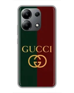 Чохол для Xiaomi Redmi Note 13 (4G) з картинкою «Gucci — темно-зелений градієнт»