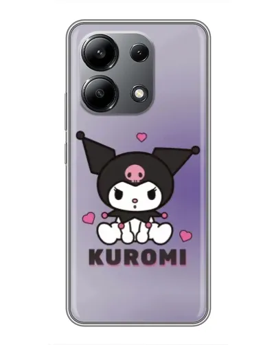 Чохол для Xiaomi Redmi Note 13 (4G) з картинкою «Kuromi — фіолетовий арт»