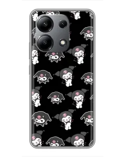 Чохол для Xiaomi Redmi Note 13 (4G) з картинкою «Чорний паттерн Kuromi» Чохол для Xiaomi Redmi Note 13 (4G) з картинкою «Чорний паттерн Kuromi»