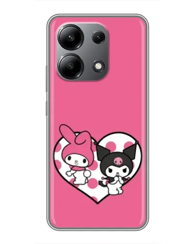 Чохол для Xiaomi Redmi Note 13 (4G) з картинкою «Kuromi та My Melody»