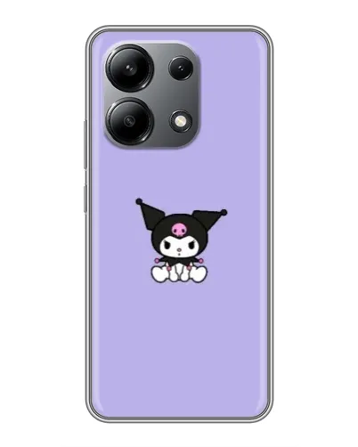 Чохол для Xiaomi Redmi Note 13 (4G) з картинкою «Kuromi — фіолетовий мінімалізм»