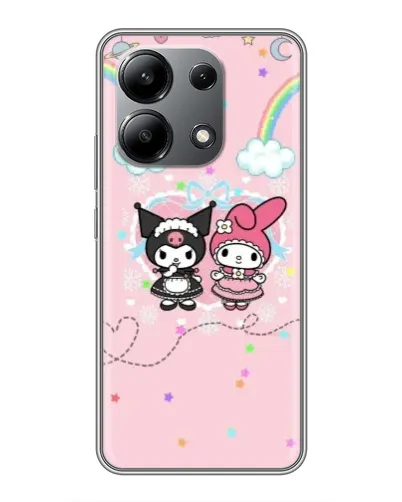 Чохол для Xiaomi Redmi Note 13 (4G) з картинкою «My Melody та Kuromi»