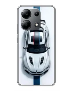Чехол для Xiaomi Redmi Note 13 (4G) с картинкой «Вид сверху — BMW M» Чехол для Xiaomi Redmi Note 13 (4G) с картинкой «Вид сверху — BMW M»