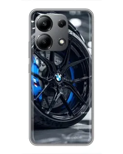 Чохол для Xiaomi Redmi Note 13 (4G) з картинкою «Колесо BMW зблизька»