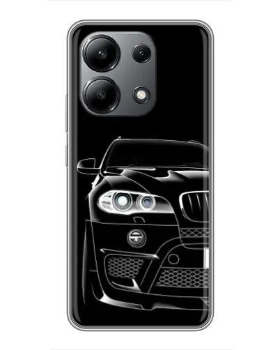 Чохол для Xiaomi Redmi Note 13 (4G) з картинкою «Темний силует BMW»