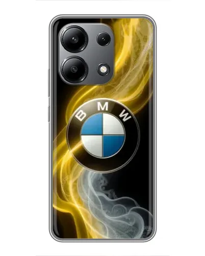 Чохол для Xiaomi Redmi Note 13 (4G) з картинкою «Золотистий дим BMW»