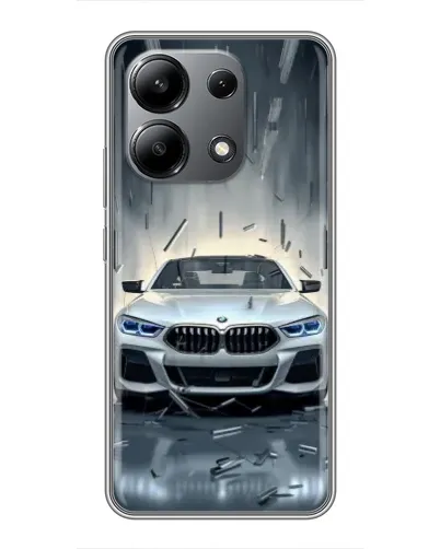 Чохол для Xiaomi Redmi Note 13 (4G) з картинкою «BMW у світлі фар»