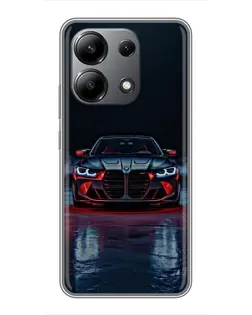 Чохол для Xiaomi Redmi Note 13 (4G) з картинкою «BMW на мокрій дорозі»