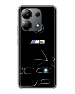 Чохол для Xiaomi Redmi Note 13 (4G) з картинкою «Мінімалістичний принт BMW M3»