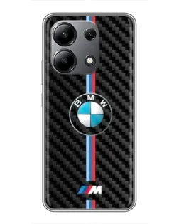 Чохол для Xiaomi Redmi Note 13 (4G) з картинкою «Емблема BMW та карбон»