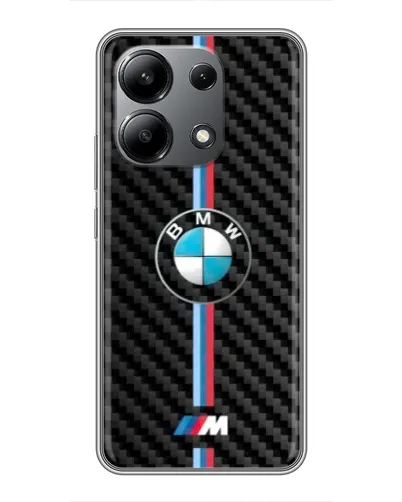 Чохол для Xiaomi Redmi Note 13 (4G) з картинкою «Емблема BMW та карбон»