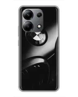 Чохол для Xiaomi Redmi Note 13 (4G) з картинкою «Емблема BMW — макро»