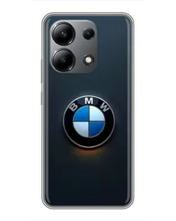 Чохол для Xiaomi Redmi Note 13 (4G) з картинкою «Логотип BMW — мінімалізм»