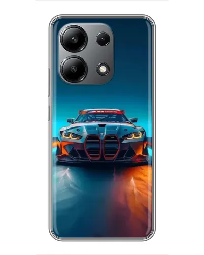 Чехол для Xiaomi Redmi Note 13 (4G) с картинкой «BMW — огни неона» Чехол для Xiaomi Redmi Note 13 (4G) с картинкой «BMW — огни неона»