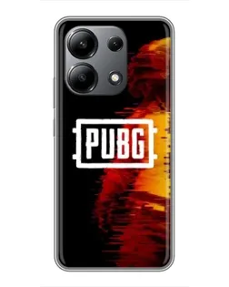 Чохол для Xiaomi Redmi Note 13 (4G) з картинкою «Яскравий логотип PUBG»