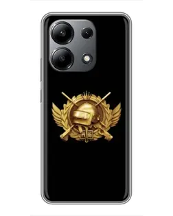 Чохол для Xiaomi Redmi Note 13 (4G) з картинкою «PUBG — помаранчевий градієнт»