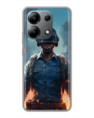 Чохол для Xiaomi Redmi Note 13 (4G) з картинкою «PUBG — реалістичний герой» Чохол для Xiaomi Redmi Note 13 (4G) з картинкою «PUBG — реалістичний герой»