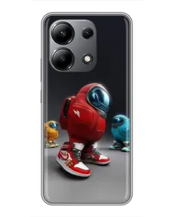 Чохол для Xiaomi Redmi Note 13 (4G) з картинкою «Among Us — 3D стиль»