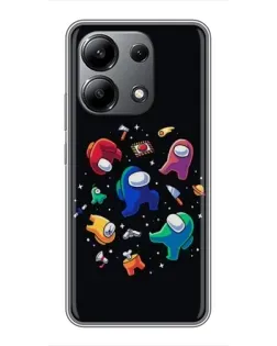 Чохол для Xiaomi Redmi Note 13 (4G) з картинкою «Among Us космос»