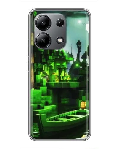 Чохол для Xiaomi Redmi Note 13 (4G) з картинкою «Minecraft лісовий пейзаж»