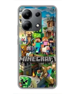 Чохол для Xiaomi Redmi Note 13 (4G) з картинкою «Замок Minecraft»