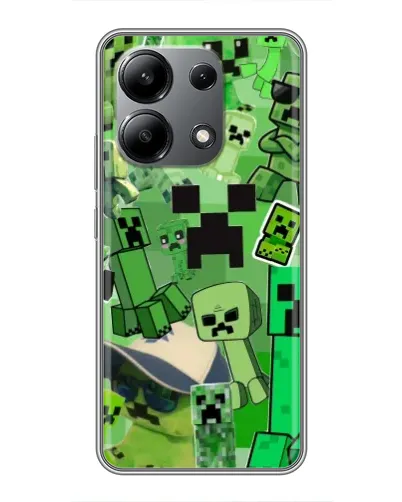 Чохол для Xiaomi Redmi Note 13 (4G) з картинкою «Кріпери Minecraft»