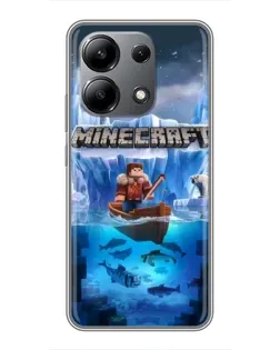 Чохол для Xiaomi Redmi Note 13 (4G) з картинкою «Minecraft льодянийсвіт»