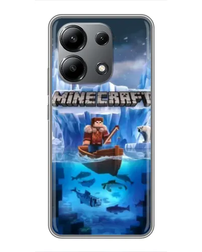 Чохол для Xiaomi Redmi Note 13 (4G) з картинкою «Minecraft льодянийсвіт»