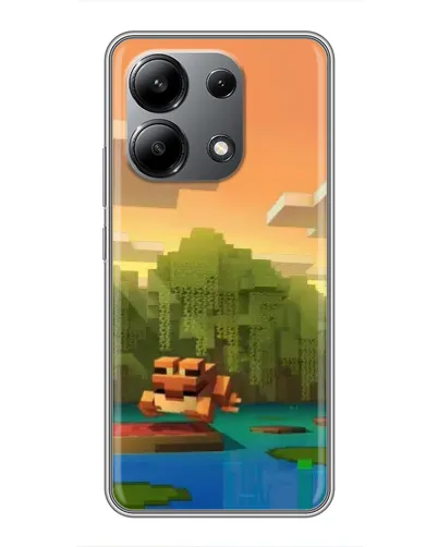 Чохол для Xiaomi Redmi Note 13 (4G) з картинкою «Майнкрафт захід сонця»