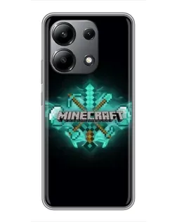 Чохол для Xiaomi Redmi Note 13 (4G) з картинкою «Minecraft Diamond лого»
