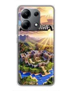 Чохол для Xiaomi Redmi Note 13 (4G) з картинкою «Minecraft панорама»