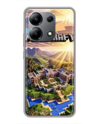 Чохол для Xiaomi Redmi Note 13 (4G) з картинкою «Minecraft панорама»