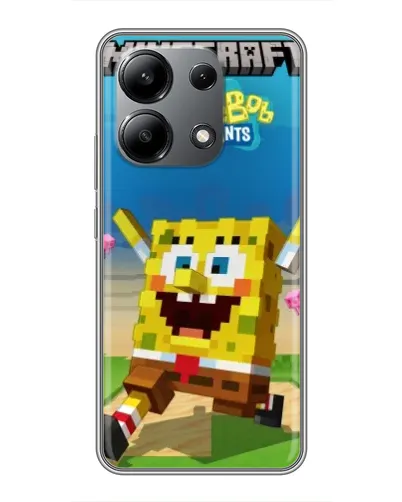 Чохол для Xiaomi Redmi Note 13 (4G) з картинкою «Губка Боб Minecraft» Чохол для Xiaomi Redmi Note 13 (4G) з картинкою «Губка Боб Minecraft»