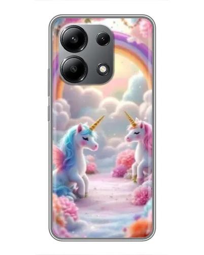 Чехол для Xiaomi Redmi Note 13 (4G) с картинкой «Радуга и единороги» Чехол для Xiaomi Redmi Note 13 (4G) с картинкой «Радуга и единороги»