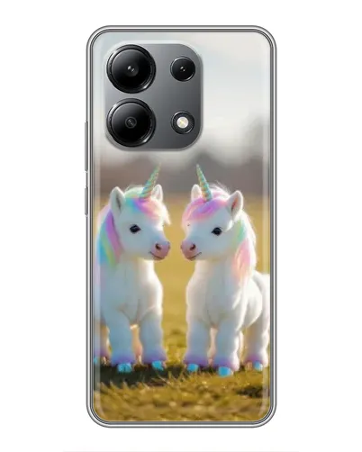 Чехол для Xiaomi Redmi Note 13 (4G) с картинкой «Пара единорогов» Чехол для Xiaomi Redmi Note 13 (4G) с картинкой «Пара единорогов»