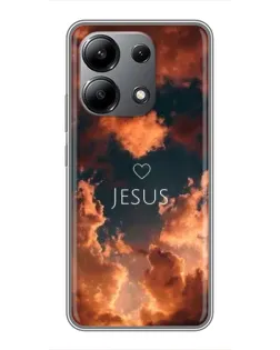 Чохол для Xiaomi Redmi Note 13 (4G) з картинкою «Сяйво Імені Jesus»