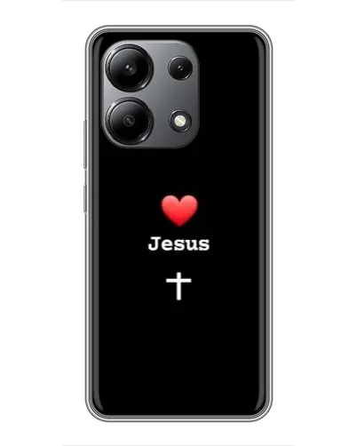 Чохол для Xiaomi Redmi Note 13 (4G) з картинкою «Серце - Jesus»